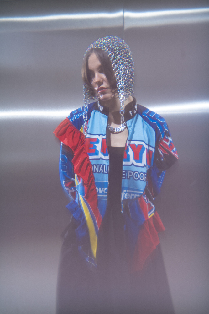 Modrá dresová mikina