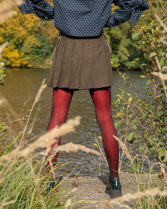 Zelená zavinovacia sukňa