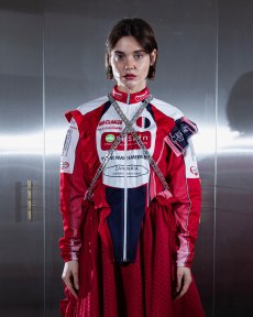 Červená dresová mikina