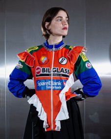 Oranžová dresová mikina