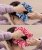 Sada 2 kockovaných scrunchie gumičiek