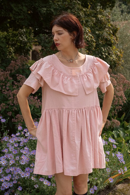 Ružové babydoll šaty