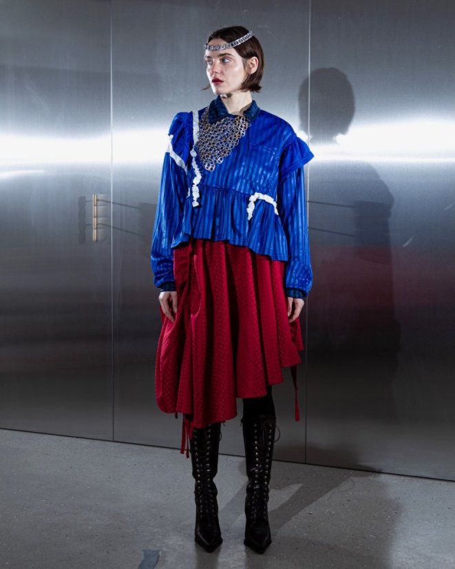 Modré dresové triko