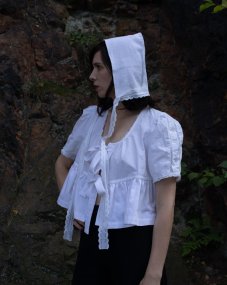 Biela košeľa s mašľami