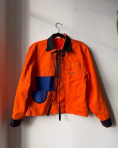 Oranžová pracovná bomber bunda