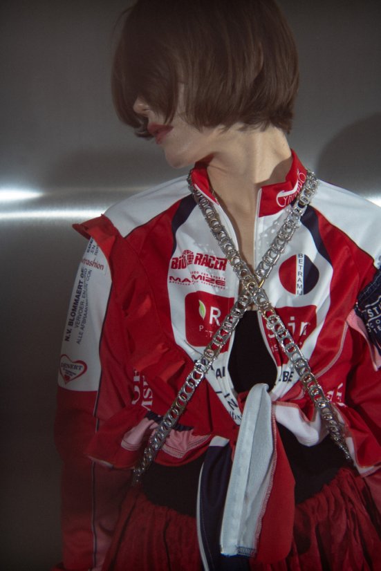 Červená dresová mikina