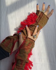 Ohnivé obojstranné návleky na ruky