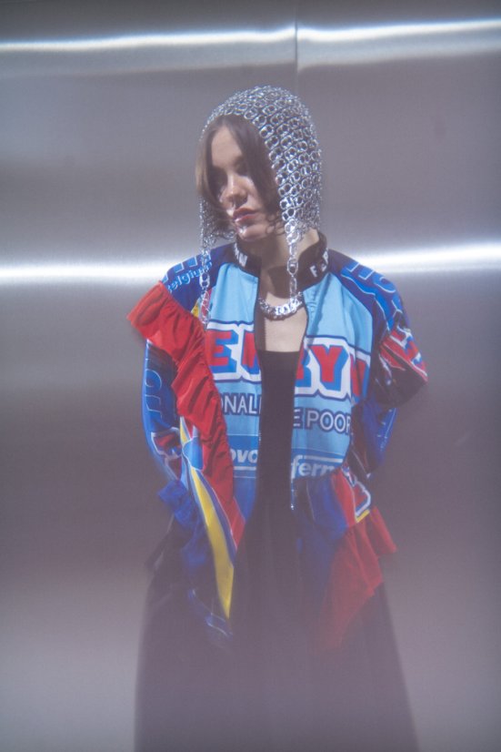 Modrá dresová mikina