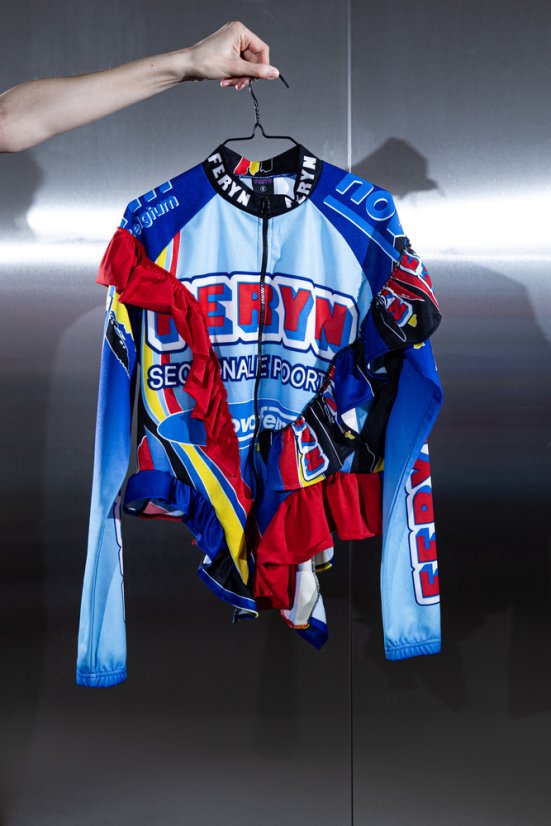 Modrá dresová mikina