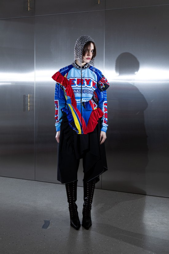 Modrá dresová mikina