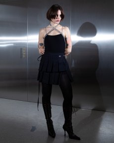 Čierna zavinovacia sukňa