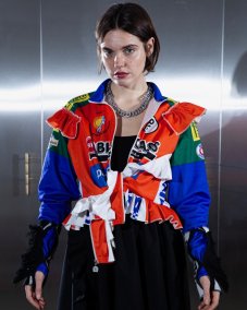 Oranžová dresová mikina