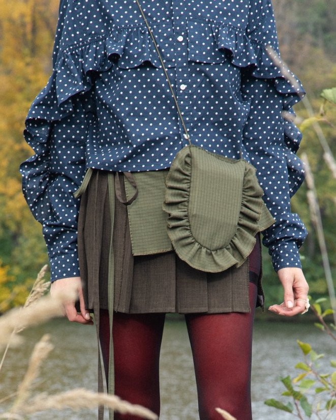 Zelená crossbody taštička