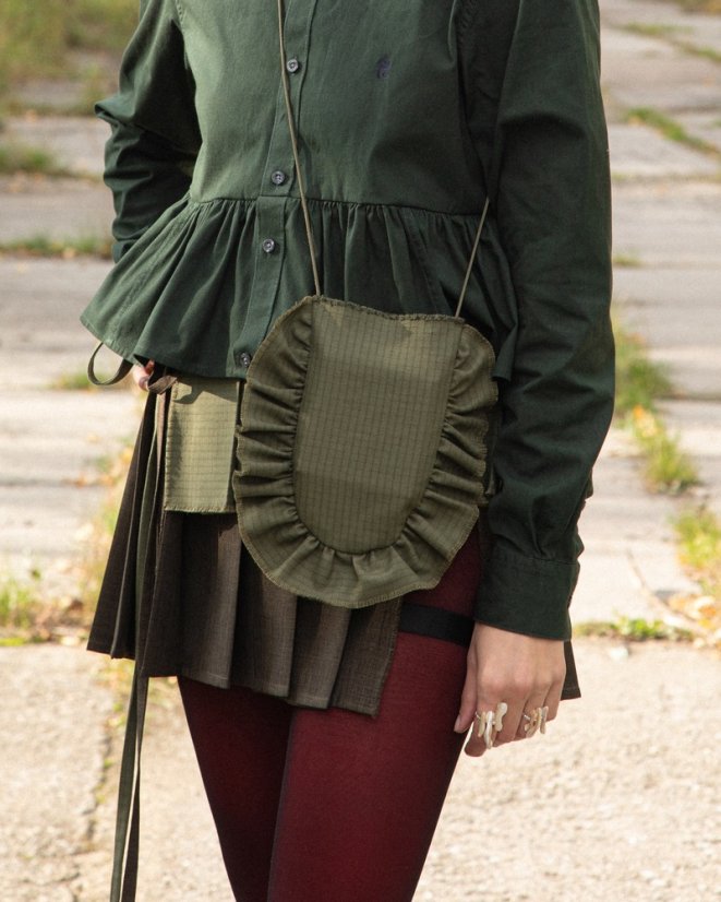 Zelená crossbody taštička