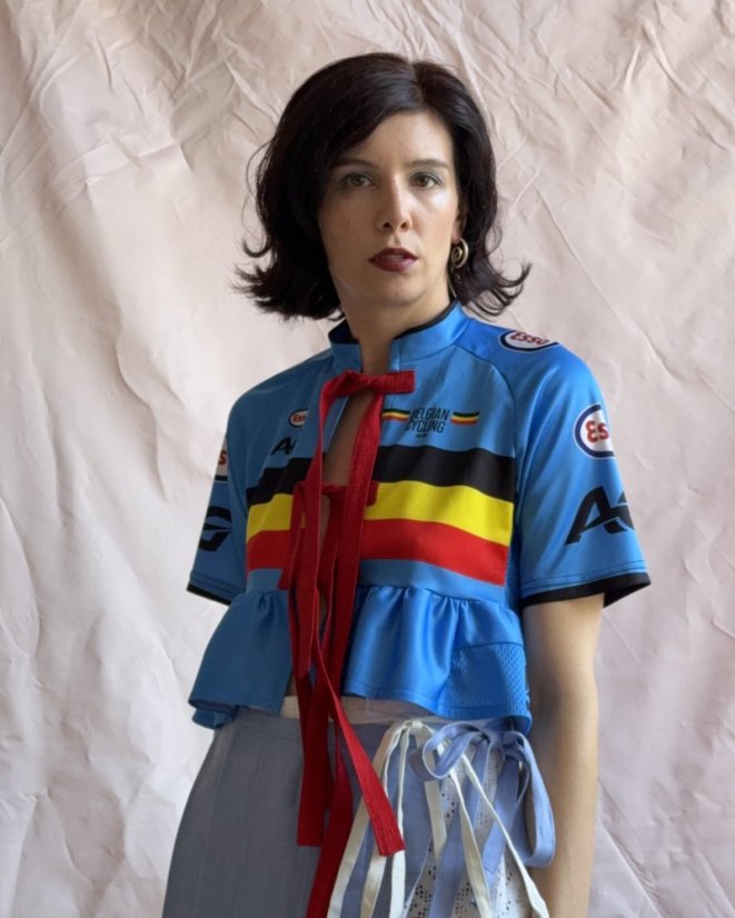 Belgický tyrkysový dres s mašľami