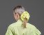 Limetková scrunchie gumička