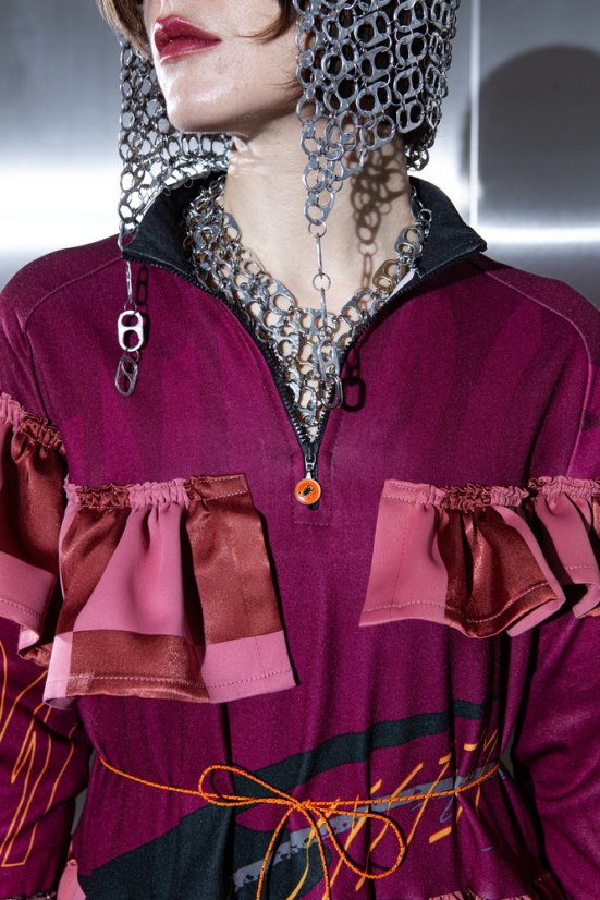 Ružové šachovnicové dresové šaty