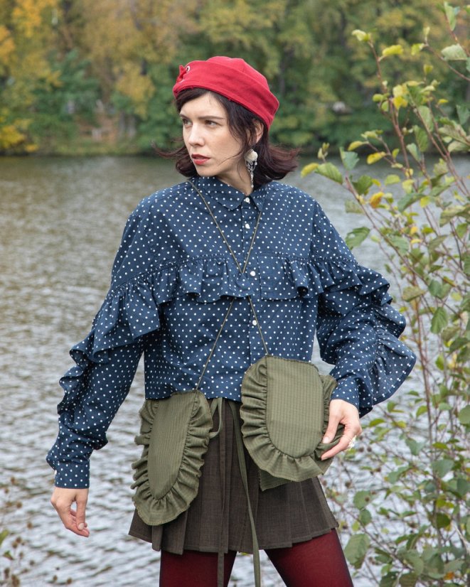 Zelená crossbody taštička