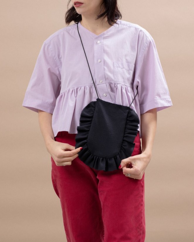 Čierna crossbody taštička