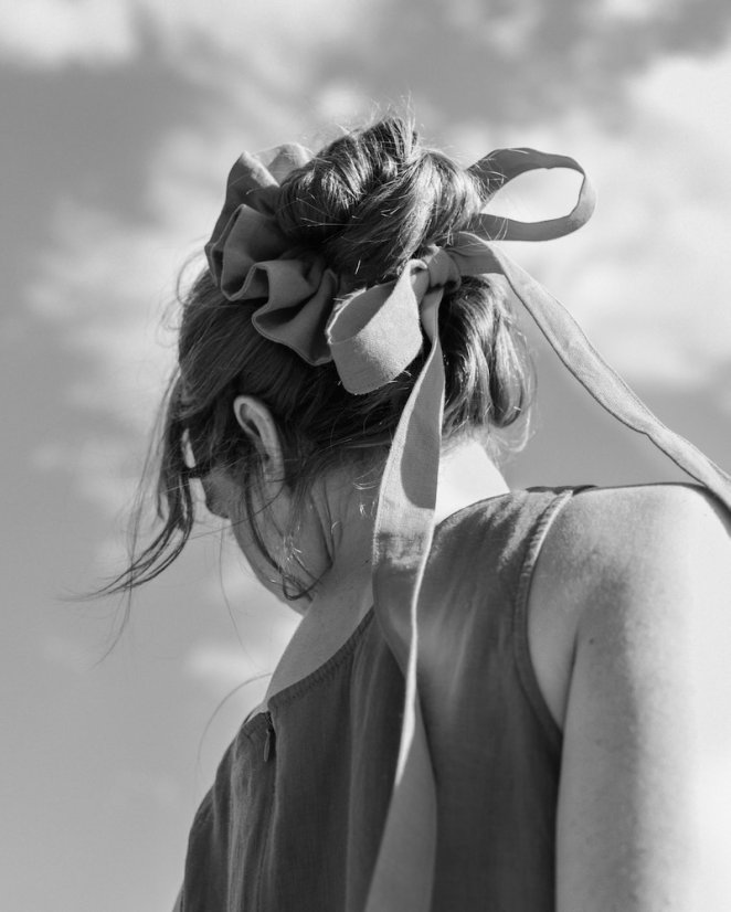 Šalviová mašľa na drdol