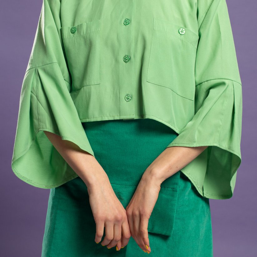 Zelená listová košeľa