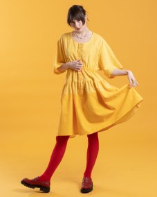 Žlté košeľové šaty