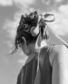 Šalviová mašľa na drdol