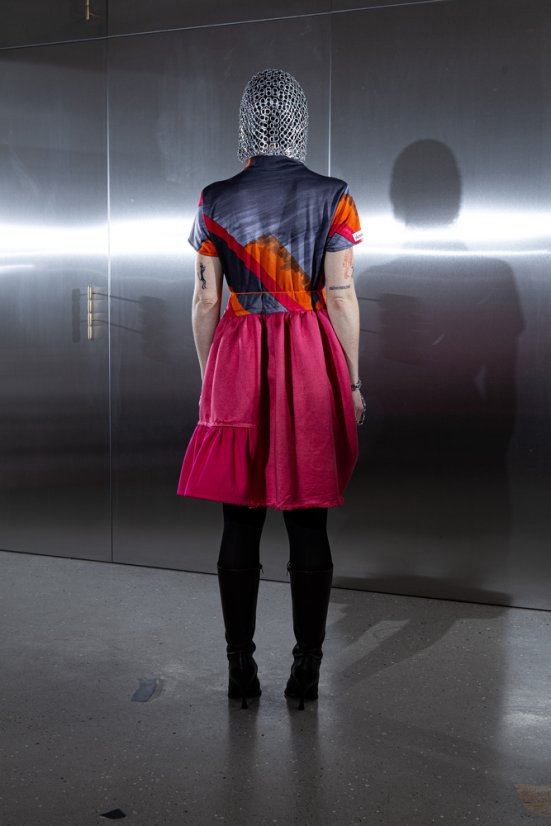 Hot pink dresové šaty