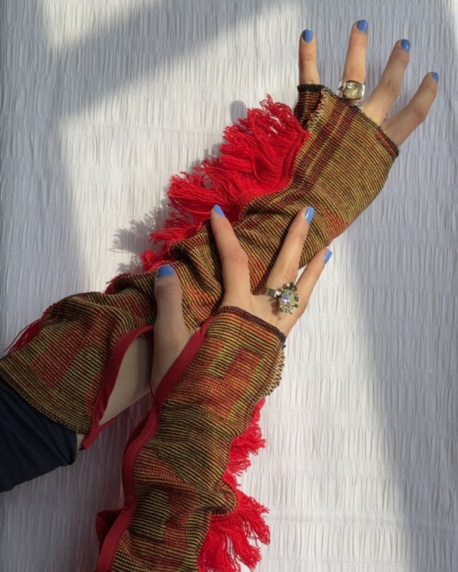 Ohnivé obojstranné návleky na ruky