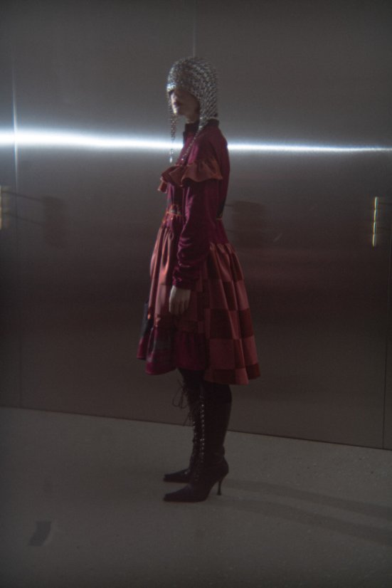 Ružové šachovnicové dresové šaty