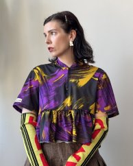 Fialovo-čierny dres