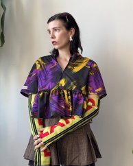 Fialovo-čierny dres
