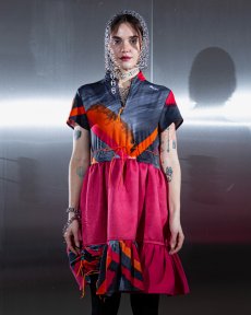 Hot pink dresové šaty