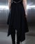 Čierna asymetrická sukňa