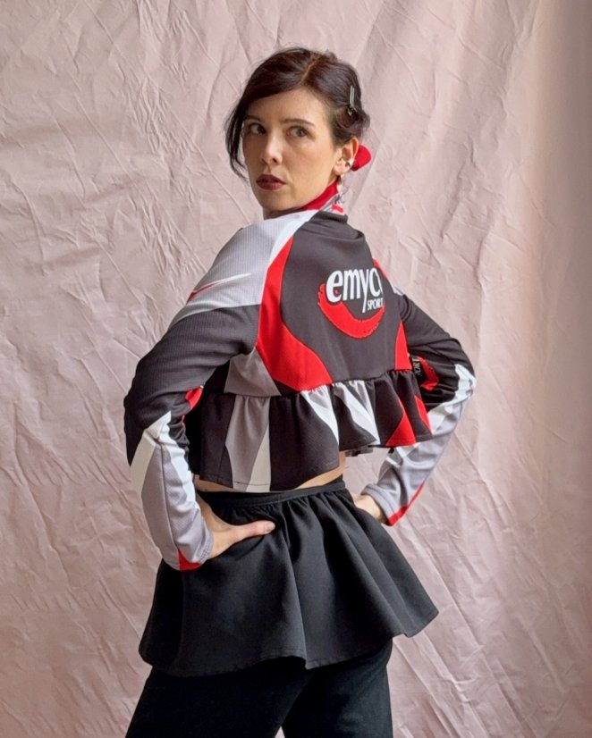 Sivý dres s mašľami