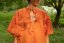 Oranžová košeľa s mašličkou