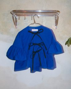 Kráľovská modrá košeľa s mašľami