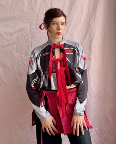 SET: Sivý dres s mašľami + scrunchie mašľa