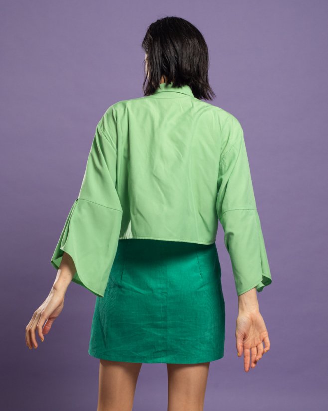 Zelená listová košeľa