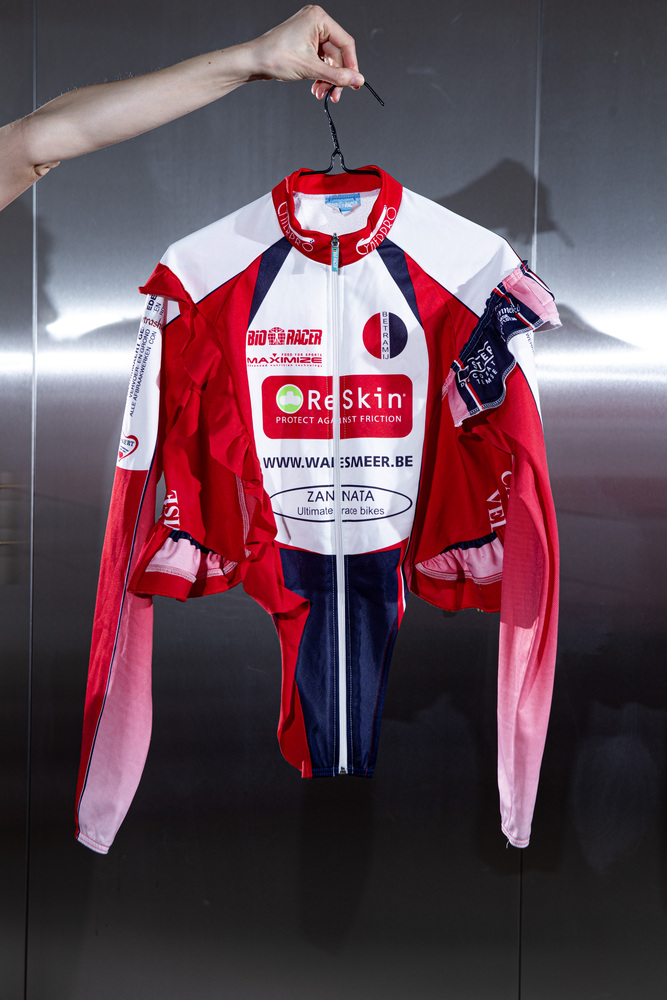 Červená dresová mikina